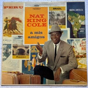 Nat King Cole A Mis Amigos Vinyl LP Capitol W-1220 Mono 1959 Latin Jazz Pop
